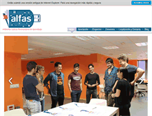 Tablet Screenshot of grupoalfas.com